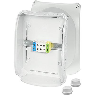 KF 5050 A HENSEL KF Series Grey Polycarbonate Junction Box, IP66, IP67, IP69, 5-pole per pole Terminals, 122 x 355 x 255mm