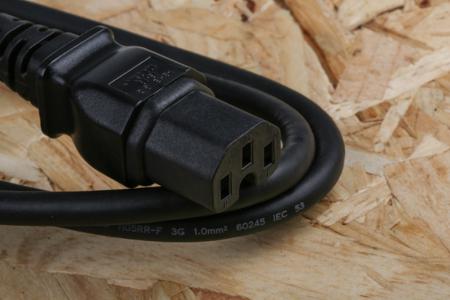 123-0951 RS Pro 1m Power Cable, C14 to C15 (IEC)