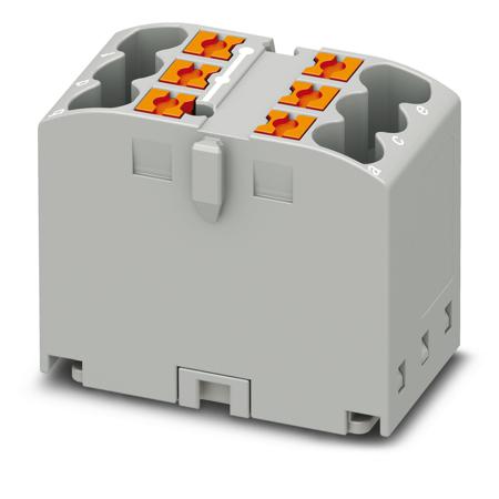 3273395 Phoenix Contact Distribution Block, 6 Way, 0.14 → 4mm², 24A, 500 V, Grey