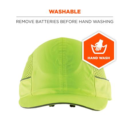 23377 Ergodyne Green Standard Peak Bump Cap, Foam Protective Material