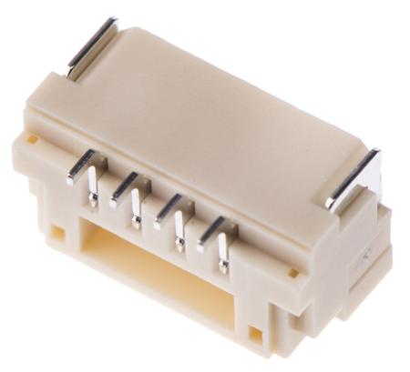 SM04B-GHS-TB-LF--SN- JST GH, 1.25mm Pitch, 4 Way, Right Angle PCB Header, Surface Mount