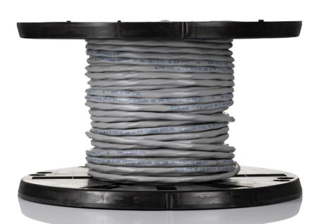 1243/2C SL005 Alpha Wire Alpha Essentials Communication & Control Series Data Cable, 2 Pairs, 4 Cores, 0.35 mm², Screened, 22 AWG,