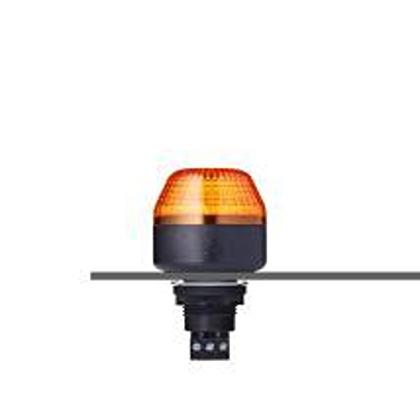 801521405 AUER Signal M22 Series Series Orange Multi Strobe Beacon, 24 V ac/dc, Panel Mount, LED Bulb, IP65, IP67