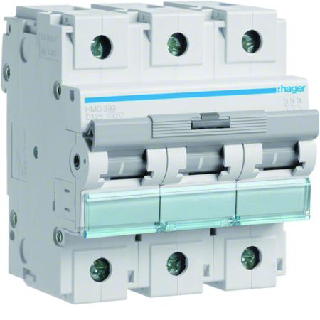 HMD399 Hager HMD MCB, 3P, 125A, 400V AC, 15 Breaking Capacity
