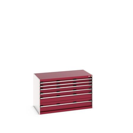 40030071-24V Bott 6 Cabinet, Steel, 800mm x 750mm x 1300mm, Red