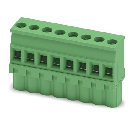 1792812 Phoenix Contact, 5.08mm Pitch, MVSTBW 2.5/ 8-ST-5.08, 8 Way, Pluggable Terminal Block, Plug, Cable Mount, Screw Down