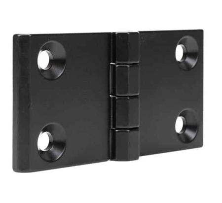 188-922 RS PRO Matt Die Cast Zinc Back Flap Hinge with a Fixed Pin, Screw Fixing, 60mm x 120mm x 15mm