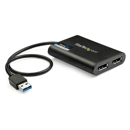 USB32DP24K60 StarTech.com USB A to DisplayPort Adapter, USB 3.0, 2 Supported Display(s) - 4K @ 60Hz