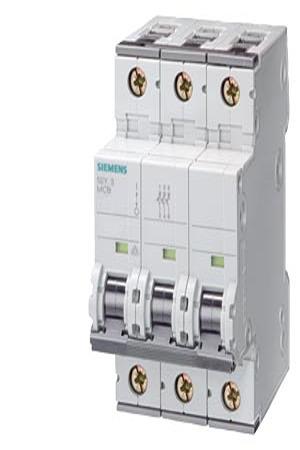 5SY7310-8 Siemens SENTRON 5SY Circuit Breaker, 3P, 10A Curve D, 440V AC, 60V DC, 30 kA Breaking Capacity