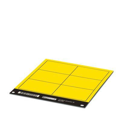 0831752 Phoenix Contact LS-EMLP Adhesive Marking Foil, Yellow, Pre-printed "Unlabeled", for Devices In The Control Cabinet,
