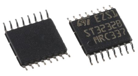 ST3232BTR STMicroelectronics  Line Transceiver, 16-Pin TSSOP