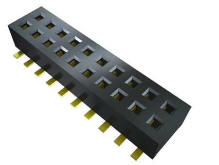 CLP-130-02-L-D-P-TR Samtec CLP Series Horizontal Surface Mount PCB Socket, 60-Contact, 2-Row, 1.27mm Pitch, Through Hole Termination