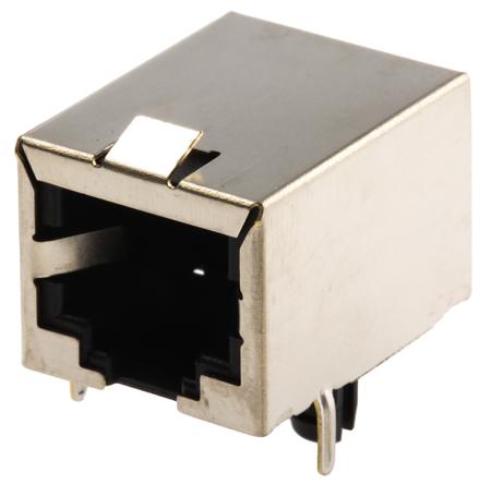 MHRJJ66NFRAS MH Connectors MH Modular Series Female RJ12 Connector, Through Hole, STP Shield Right Angle 6P6C -Way
