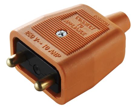 NC102O 10A 2 pin heavy duty mains in-line conne