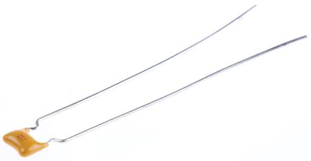 AR215F104K4R KYOCERA AVX 100nF Multilayer Ceramic Capacitor MLCC, 50V dc V, ±10% , Through Hole