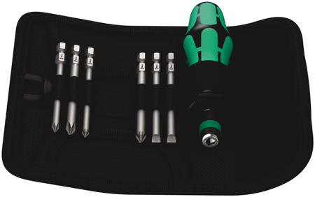 05059298001 Wera Hexagon; Phillips; Pozidriv; Slotted; Torx Interchangeable Screwdriver Set, 7-Piece