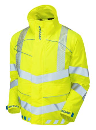 EVO103-L PULSAR EVO103 Yellow Unisex Hi Vis Bomber Jacket, L