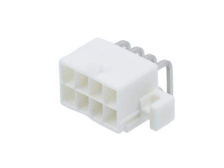 39-29-1087 Molex MINI-FIT JR. Series, Series Number 5569, 4.2mm Pitch 8 Way 2 Row Shrouded Right Angle PCB Header, Through Hole