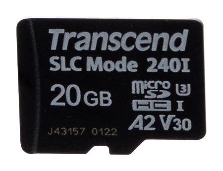 TS20GUSD240I Transcend 20 GB Industrial MicroSDXC Micro SD Card