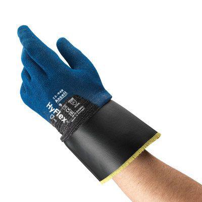 11948110 Ansell HyFlex 11-948 Blue Fibreglass, Polyamide Abrasion Resistant, Cut Resistant Gloves, Size 11, Waterbased PU Coating