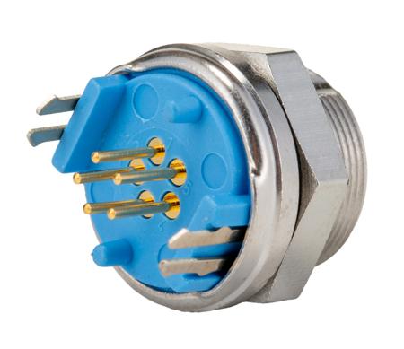 7-1437719-2 TE Connectivity TRIAD™ 01 Series, 5 Pole Panel Mount Subminiature Connector Socket, IP65