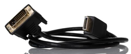 266-8491 RS PRO Male DisplayPort to Male DVI-D, PVC  Cable, 1080p, 1m