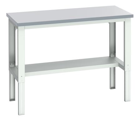 41003658-16V Bott 41003658.16V Sheet Steel Workbench, 450kg Max Load, Adjustable Height, 740 → 1140mm x 750mm x 1500mm