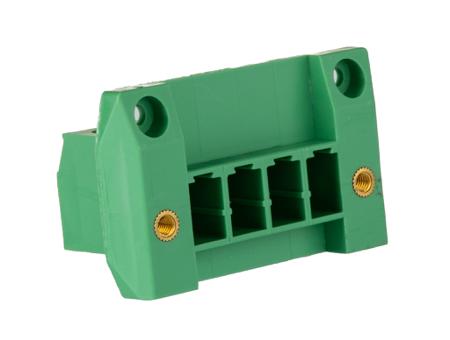 1840573 Phoenix Contact, 7.62mm Pitch, DFK-PC 4/ 4-GF-7.62, 4 Way, , Pluggable Terminal Block, Feed Through Header, Cable