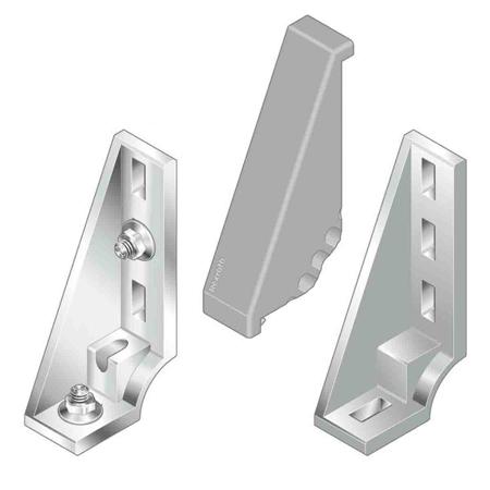 3842548858 Bosch Rexroth Angular Cover Cap, Connecting Component, Strut Profile 40 mm, Groove Size 10mm