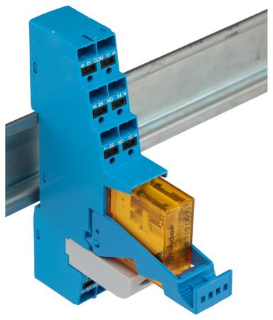 48.P5.8.110.0060SPA Finder 48 Series Interface Relay Module, DIN Rail Mount, 110V ac Coil, DPDT-2C/0, 2-Pole, 8A Load