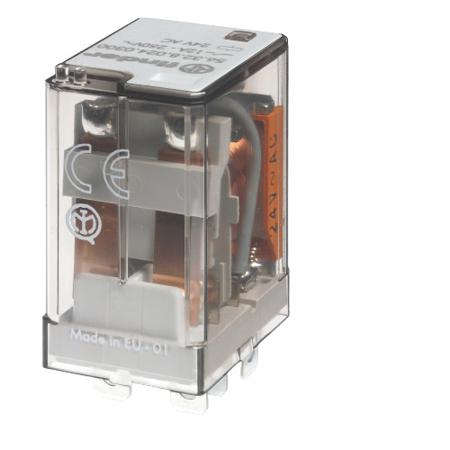 563290240000 Finder Flange Mount Power Relay, 24V dc Coil, 12A Switching Current, DPDT