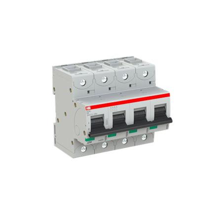2CCS884001R0254 ABB S804C MCB, 4P, 25A Curve C, 415V AC, 25 kA Breaking Capacity