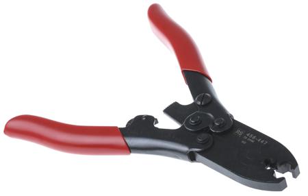 456-447 RS Pro Ratchet Crimping Tool, BNC, UHF, Minimum RG62, Maximum RG59