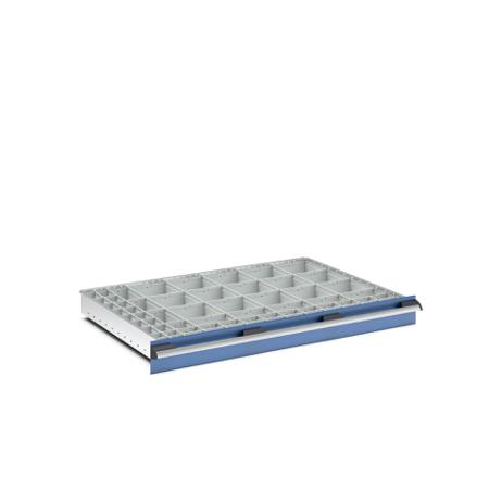 43020779 Bott Polypropylene, Recycled Plastic Storage Rack, 750mm x 1050mm x 100mm, Light Grey