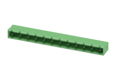 1766330 Phoenix Contact, 7.62mm Pitch, GMSTBA 2.5/12-G-7.62, 12 Way, Right Angle, Pluggable Terminal Block, Header, Through