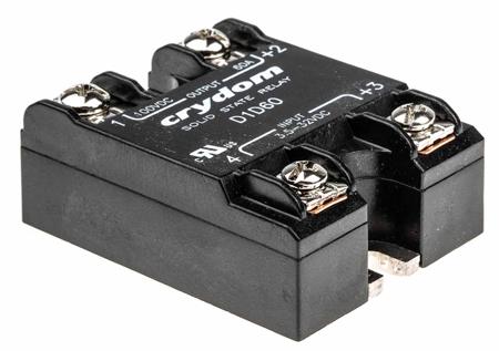 D1D60 Sensata Crydom 1-DC Series Solid State Relay, 60 A Load, Surface Mount, 100 V Load, 32 V Control
