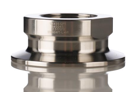 AC - 222 2AC Vega Tri-Clamp 2 Universal Adapter Fitting for Use with VEGABAR and VEGAPOINT Switche With 1 Threaded Connection