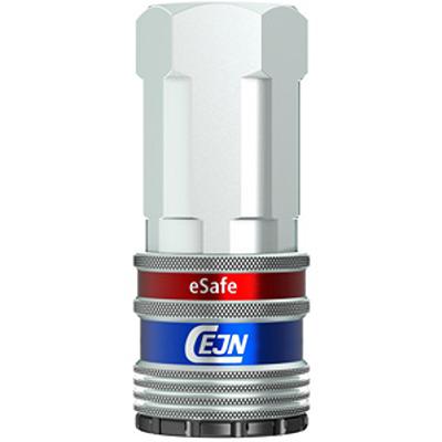 103002205 CEJN Zinc Plated Steel Female Pneumatic Quick Connect Coupling, G 1/2 Female Female Thread