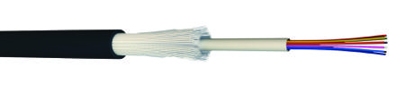 INTEX6OM3C CAE Multimedia Connect Multi Mode OM3 Fibre Optic Cable, 6.5mm, Black, 100m