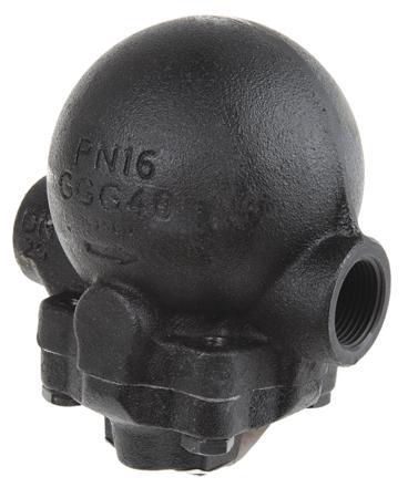 1458700 Spirax Sarco 10 bar Iron Thermostatic Steam Trap, 1 in BSP Female