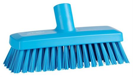 70423 Vikan Broom, Blue With Polyester, Polypropylene, Stainless Steel Bristles for  for General Purpose