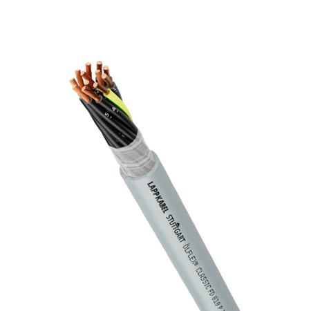 0026331 Lapp Olflex Classic Control Cable, 3 Cores, 1 mm², P, Unscreened, Grey Polyurethane PUR Sheath, 18 AWG
