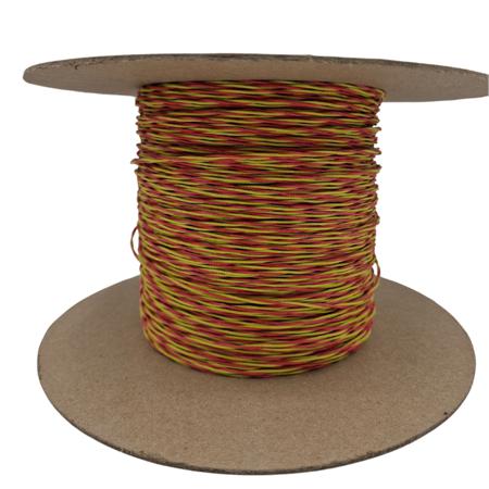 200-0622 RS PRO Type K Thermocouple Cable/Wire, 100m, Unscreened, High Temperature Glass Fibre Insulation, +700°C Max, 1/0.711mm