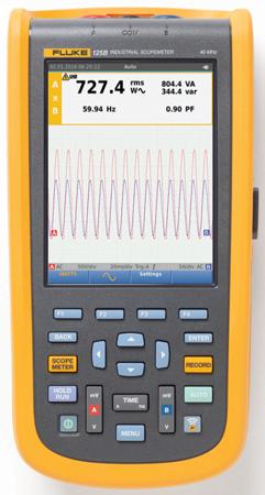 FLUKE-125B/UK Fluke 125B ScopeMeter 120B Series, 40MHz Handheld Oscilloscope, 2 Analogue Channels - RS Calibrated