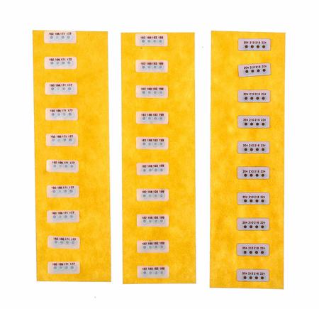 552-630 RS PRO Non-Reversible Temperature Sensitive Label, 160°C to 224°C, 4 Levels
