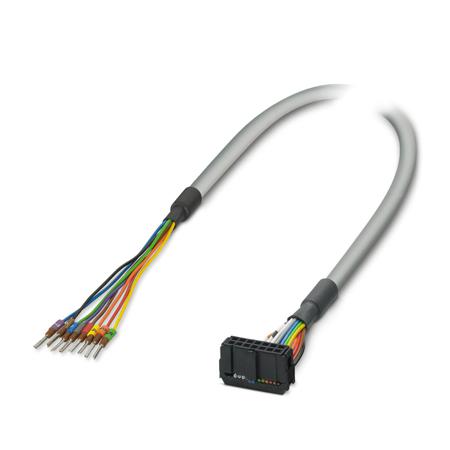 1369904 Phoenix Contact Male Pigtail to Straight Female 1 X 14 way IDC Cable, 2m