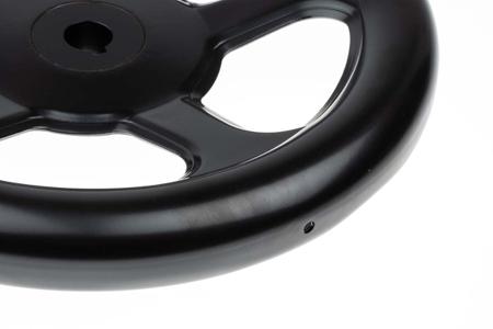 237-366 RS Pro Black Steel Hand Wheel, 250mm