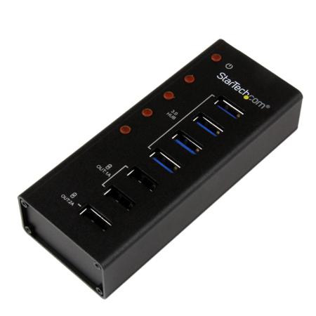 ST4300U3C3 StarTech.com 4 Port USB 3.0 USB A  Hub, AC Adapter Powered, 110 x 45 x 24mm