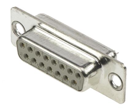 09670154704 HARTING 15 Way Panel Mount D-sub Connector Socket, 2.77mm Pitch