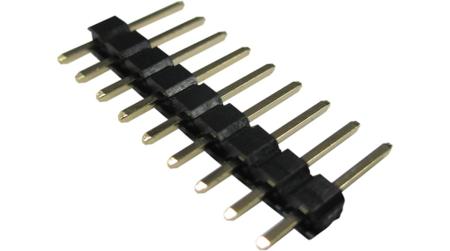 RND-205-00630 RND RND 205 Series Straight Through Hole Pin Header, 9 Contact(s), 2.54mm Pitch, 1 Row(s)